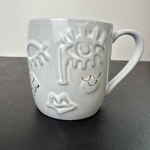 Starbucks Winking Mermaid Anniversary Siren‎ Coffee Mug Cup Embossed 11 Oz 2016